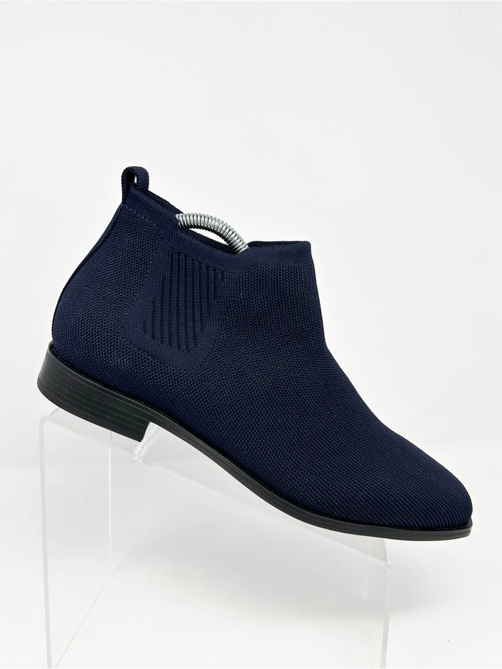 VIVAIA Ryan Pro Chelsea Ankle Boots Womens Navy Blue Square Toe Pull On Size 43